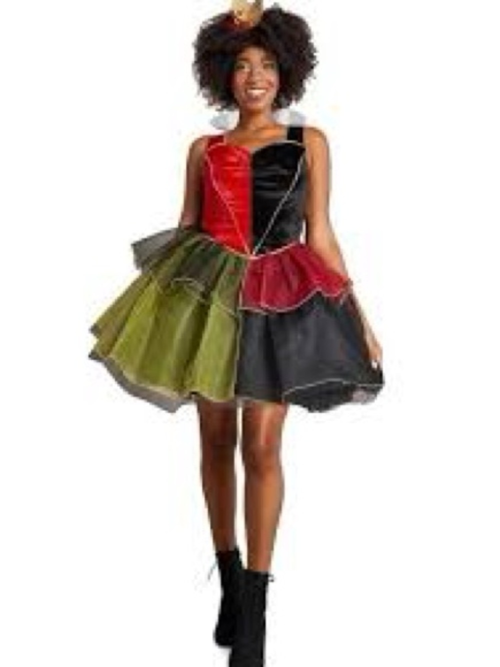 Disney Store Queen of Hearts Costume Dress Alice in Wonderland Halloween size S